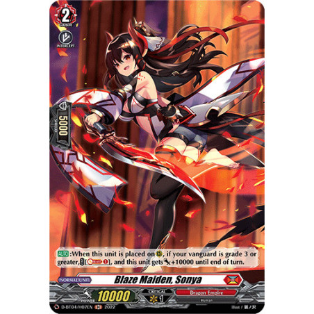 Vanguard_TCG_card_D-BT04_H07EN_H_Blaze_Maiden_Sonya_Awakening_of_Chakrabarthi