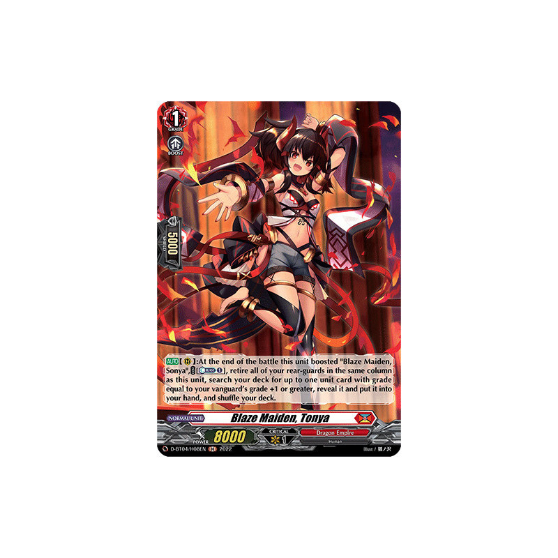 Vanguard_TCG_card_D-BT04_H08EN_H_Blaze_Maiden_Tonya_Awakening_of_Chakrabarthi