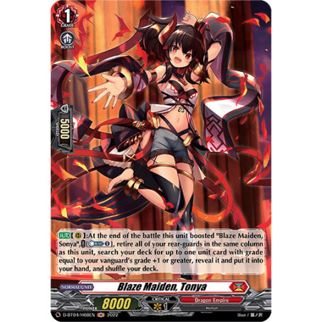 Vanguard_TCG_card_D-BT04_H08EN_H_Blaze_Maiden_Tonya_Awakening_of_Chakrabarthi
