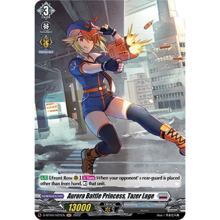 Vanguard_TCG_card_D-BT04_H21EN_H_Aurora_Battle_Princess_Tazer_Lage_Awakening_of_Chakrabarthi