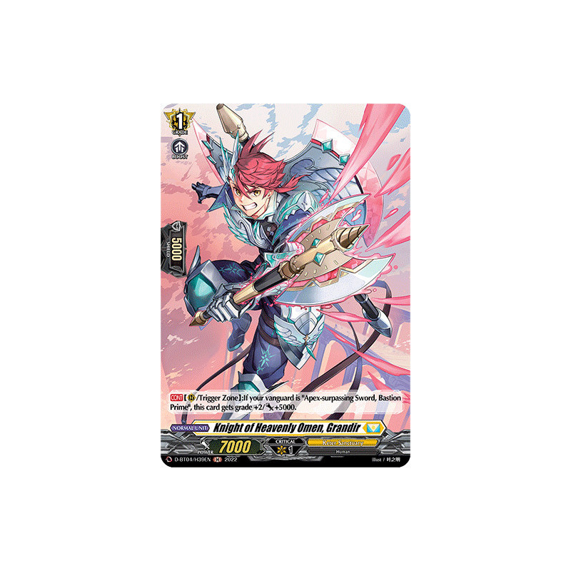 Vanguard_TCG_card_D-BT04_H39EN_H_Knight_of_Heavenly_Omen_Grandir_Awakening_of_Chakrabarthi