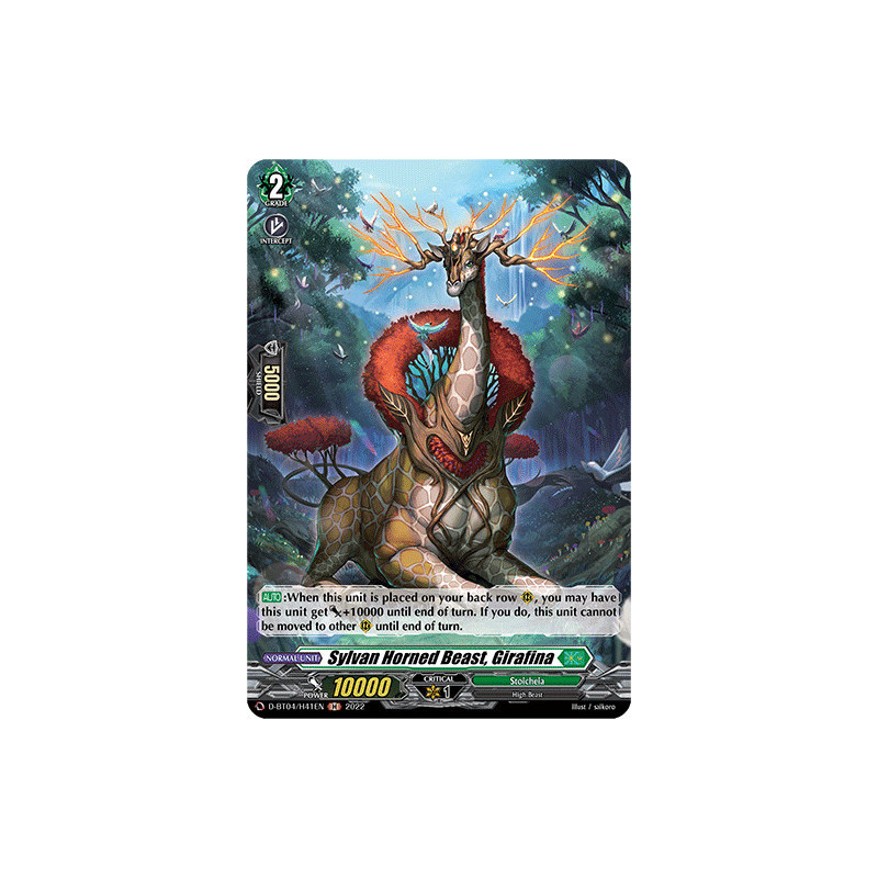 Vanguard_TCG_card_D-BT04_H41EN_H_Sylvan_Horned_Beast_Girafina_Awakening_of_Chakrabarthi