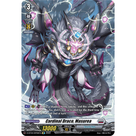 Vanguard_TCG_card_D-BT04_SP08EN_SP_Cardinal_Draco_Masurea_Awakening_of_Chakrabarthi