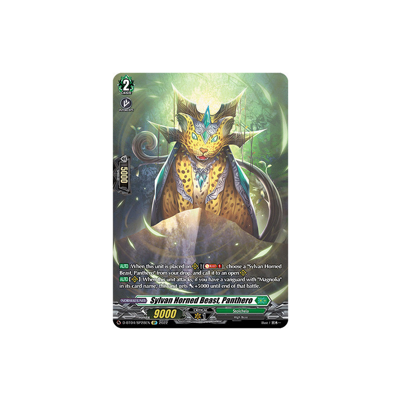 Vanguard_TCG_card_D-BT04_SP28EN_SP_Sylvan_Horned_Beast_Panthero_Awakening_of_Chakrabarthi