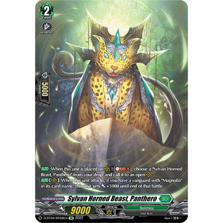 Vanguard_TCG_card_D-BT04_SP28EN_SP_Sylvan_Horned_Beast_Panthero_Awakening_of_Chakrabarthi