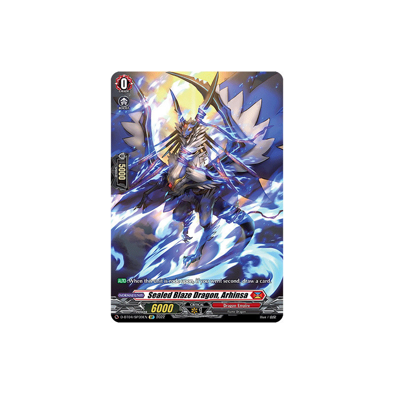 Vanguard_TCG_card_D-BT04_SP39EN_SP_Sealed_Blaze_Dragon_Arhinsa_Awakening_of_Chakrabarthi