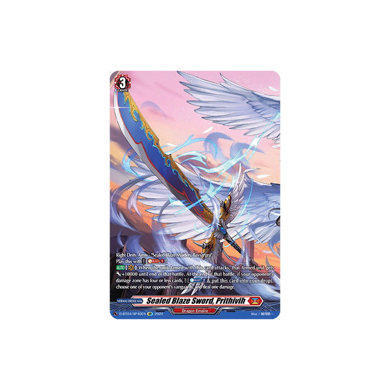 Vanguard_TCG_card_D-BT04_SP40EN_SP_Sealed_Blaze_Sword_Prithivih_Awakening_of_Chakrabarthi