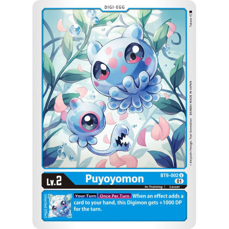 Digimon_TCG_BT9-002_Puyoyomon_Uncommon_X_Record_Card_Game