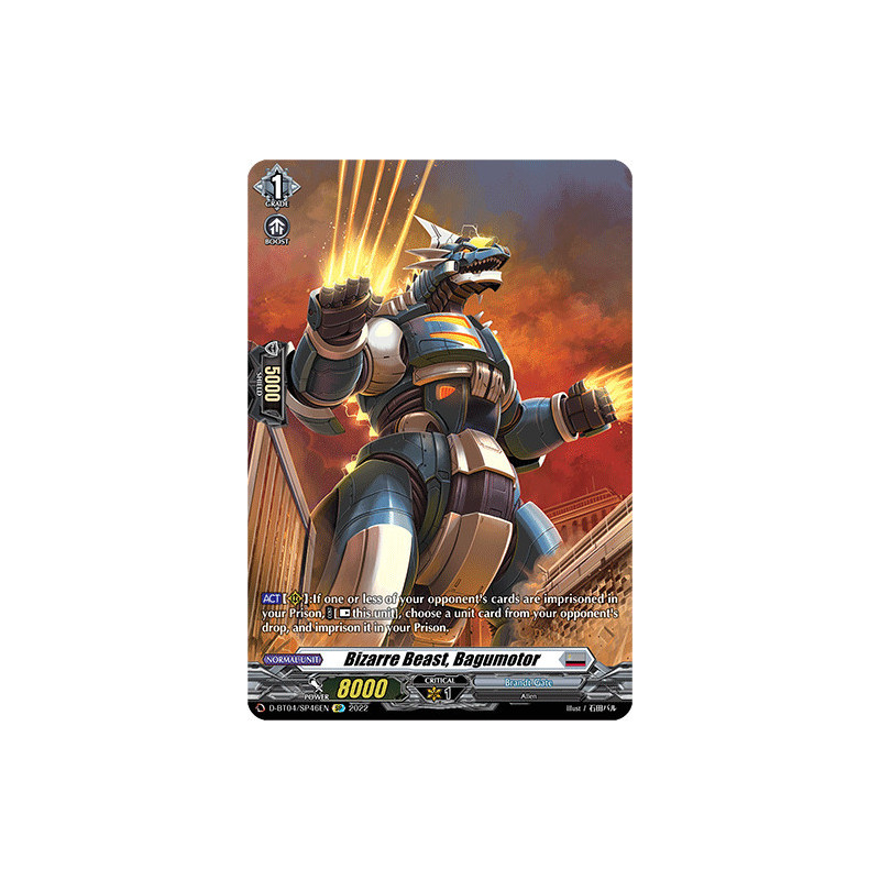 Vanguard_TCG_card_D-BT04_SP46EN_SP_Bizarre_Beast_Bagumotor_Awakening_of_Chakrabarthi