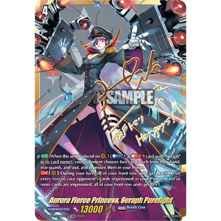 Vanguard_TCG_card_D-BT04_SSR03EN_SSR_Aurora_Fierce_Princess_Seraph_Purelight_Awakening_of_Chakrabarthi