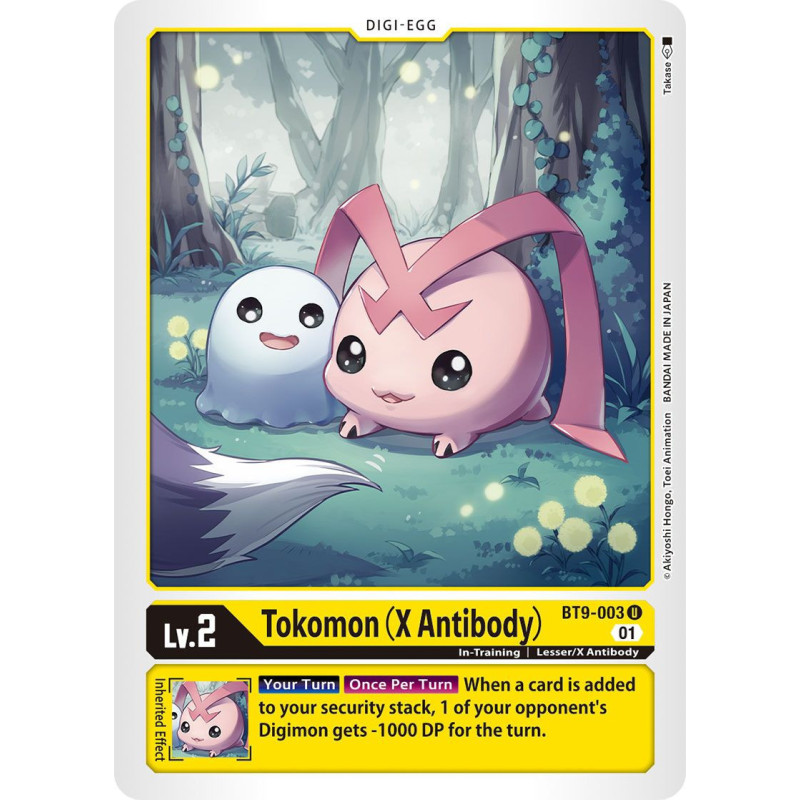 Digimon_TCG_BT9-003_Tokomon_(X_Antibody)_Uncommon_X_Record_Card_Game