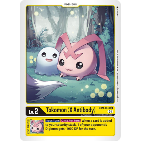 Digimon_TCG_BT9-003_Tokomon_(X_Antibody)_Uncommon_X_Record_Card_Game