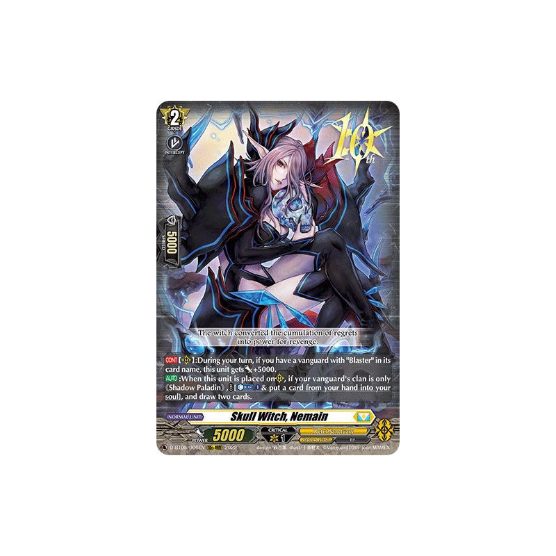 Vanguard_TCG_card_D-BT05_006EN_10thRRR_Skull_Witch_Nemain_Triumphant_Return_of_the_Brave_Heroes