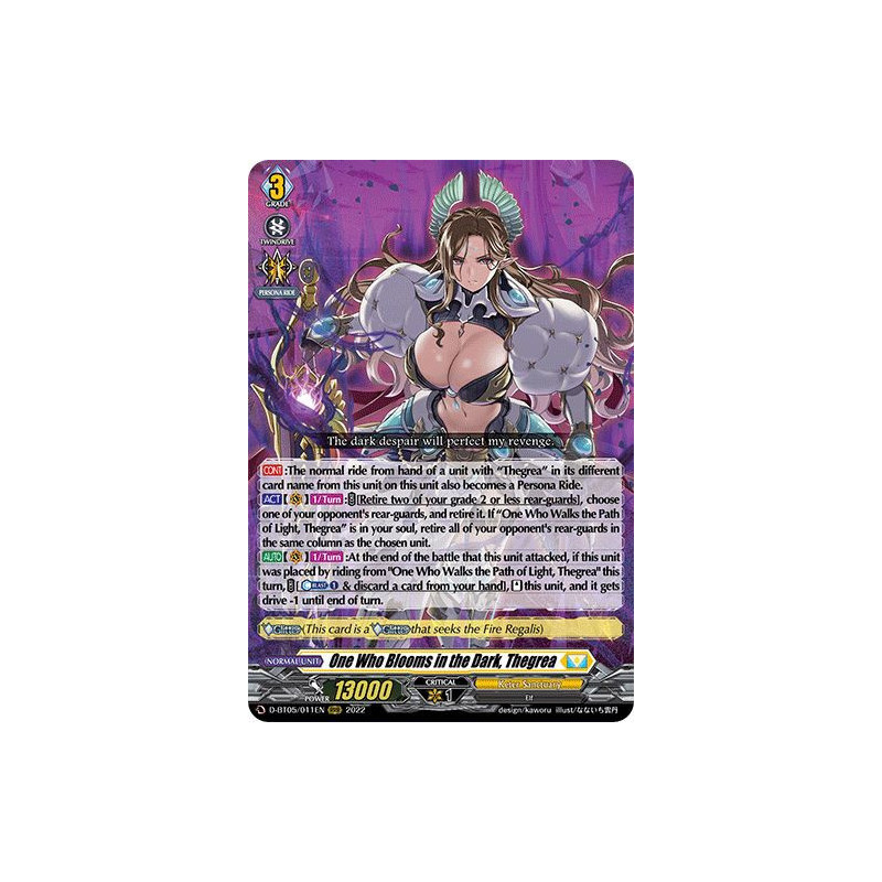 Vanguard_TCG_card_D-BT05_011EN_RRR_One_Who_Blooms_in_the_Dark_Thegrea_Triumphant_Return_of_the_Brave_Heroes