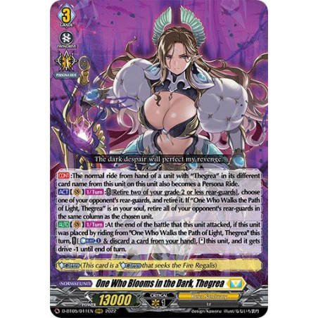 Vanguard_TCG_card_D-BT05_011EN_RRR_One_Who_Blooms_in_the_Dark_Thegrea_Triumphant_Return_of_the_Brave_Heroes