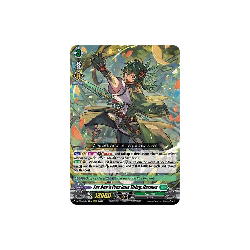 Vanguard_TCG_card_D-BT05_012EN_RRR_For_One_s_Precious_Thing_Rorowa_Triumphant_Return_of_the_Brave_Heroes