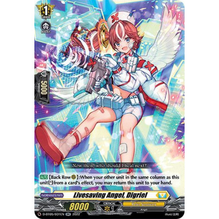 Vanguard_TCG_card_D-BT05_031EN_RR_Livesaving_Angel_Digriel_Triumphant_Return_of_the_Brave_Heroes