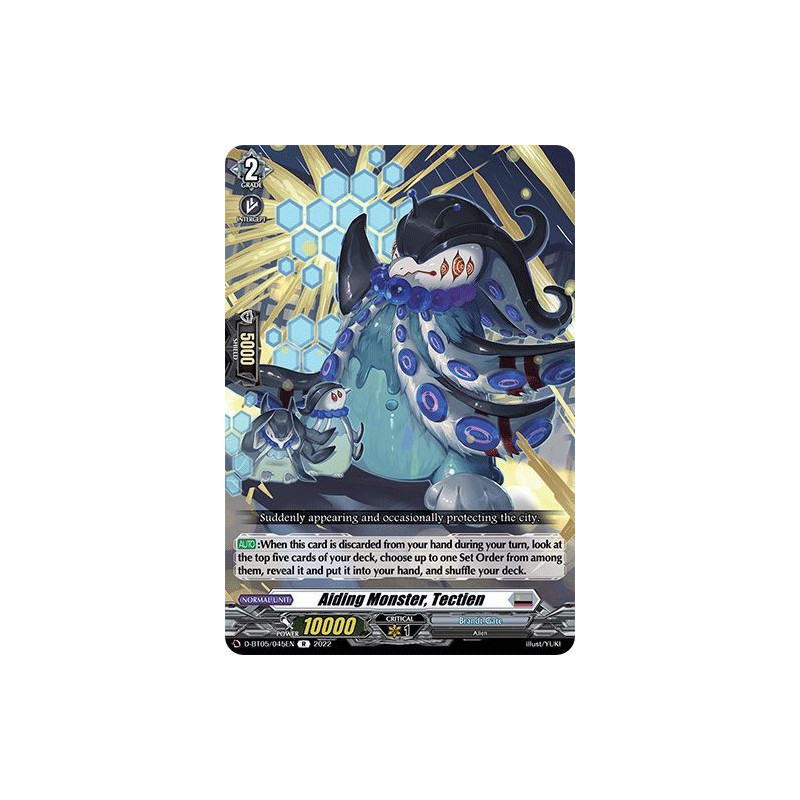 Vanguard_TCG_card_D-BT05_045EN_R_Aiding_Monster_Tectien_Triumphant_Return_of_the_Brave_Heroes