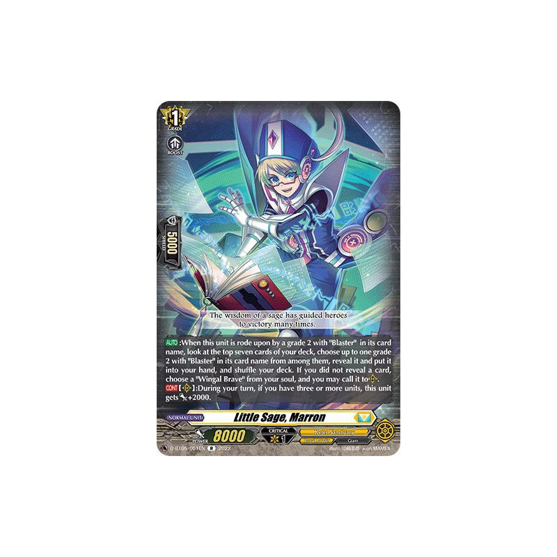 Vanguard_TCG_card_D-BT05_051EN_R_Little_Sage_Marron_Triumphant_Return_of_the_Brave_Heroes