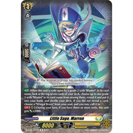 Vanguard_TCG_card_D-BT05_051EN_R_Little_Sage_Marron_Triumphant_Return_of_the_Brave_Heroes