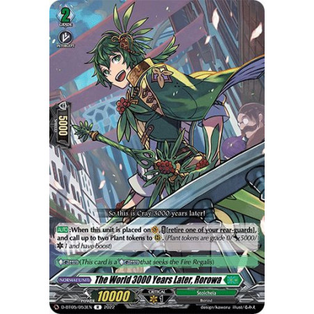 Vanguard_TCG_card_D-BT05_053EN_R_The_World_3000_Years_Later_Rorowa_Triumphant_Return_of_the_Brave_Heroes