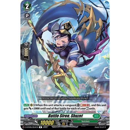 Vanguard_TCG_card_D-BT05_054EN_R_Battle_Siren_Shuzet_Triumphant_Return_of_the_Brave_Heroes