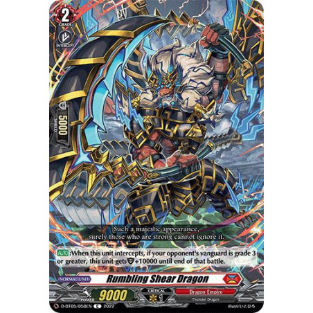 Vanguard_TCG_card_D-BT05_058EN_C_Rumbling_Shear_Dragon_Triumphant_Return_of_the_Brave_Heroes
