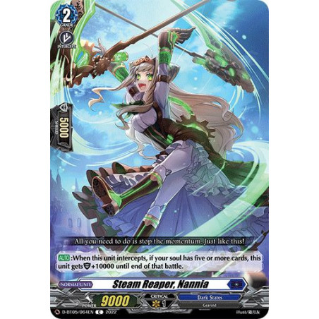 Vanguard_TCG_card_D-BT05_064EN_C_Steam_Reaper_Nannia_Triumphant_Return_of_the_Brave_Heroes