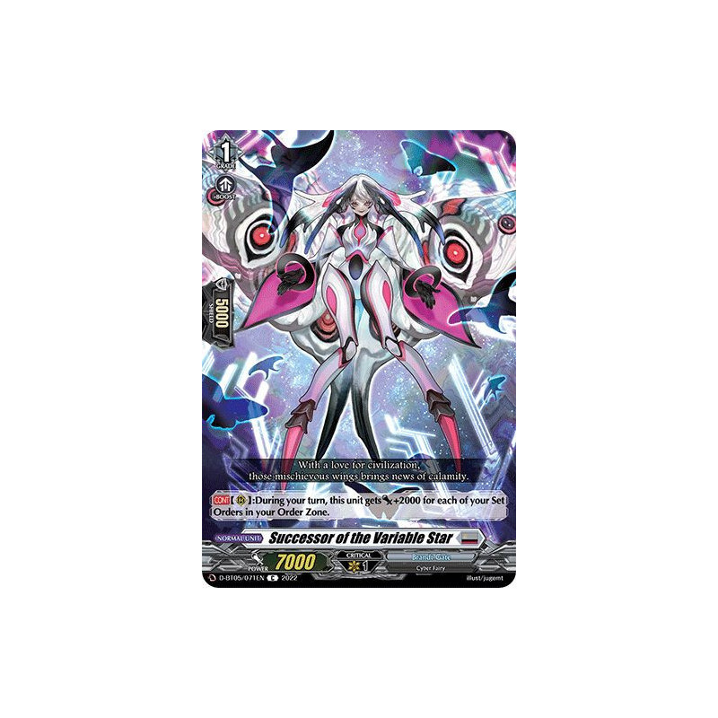 Vanguard_TCG_card_D-BT05_071EN_C_Successor_of_the_Variable_Star_Triumphant_Return_of_the_Brave_Heroes