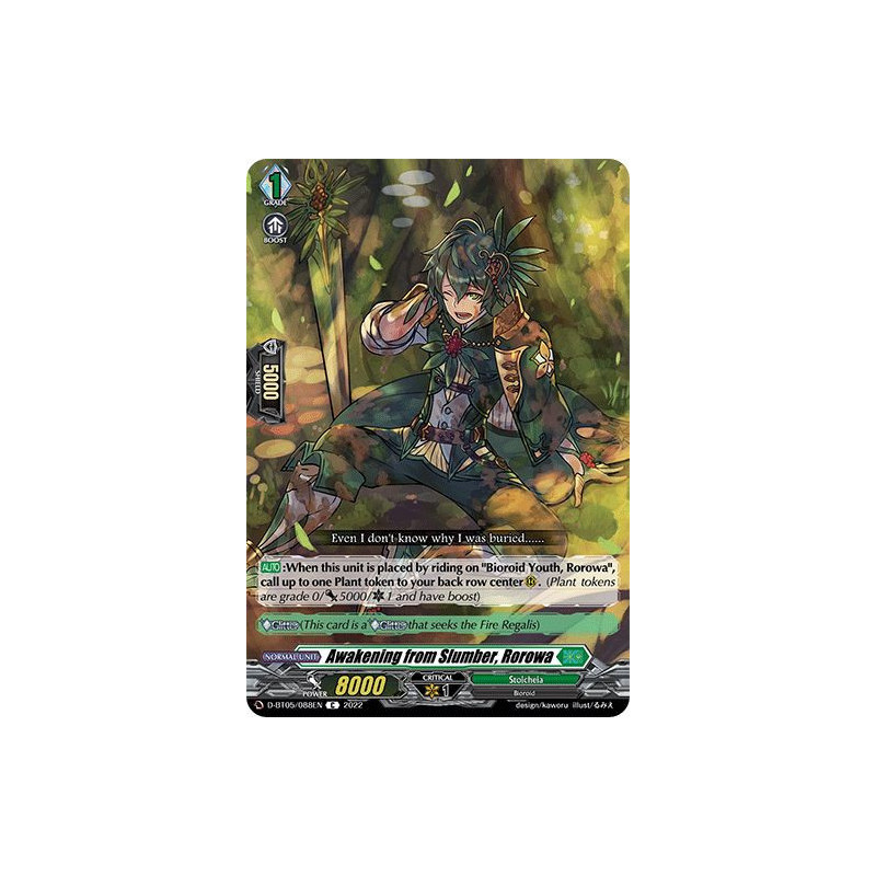 Vanguard_TCG_card_D-BT05_088EN_C_Awakening_from_Slumber_Rorowa_Triumphant_Return_of_the_Brave_Heroes