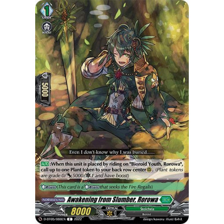 Vanguard_TCG_card_D-BT05_088EN_C_Awakening_from_Slumber_Rorowa_Triumphant_Return_of_the_Brave_Heroes