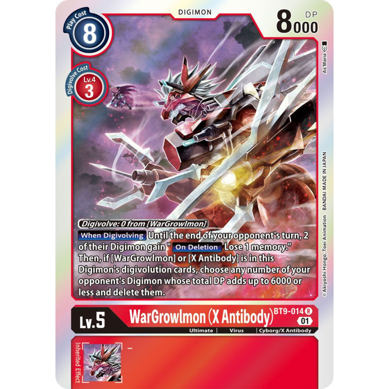 Digimon_TCG_BT9-014_WarGrowlmon_(X_Antibody)_Rare_X_Record_Card_Game