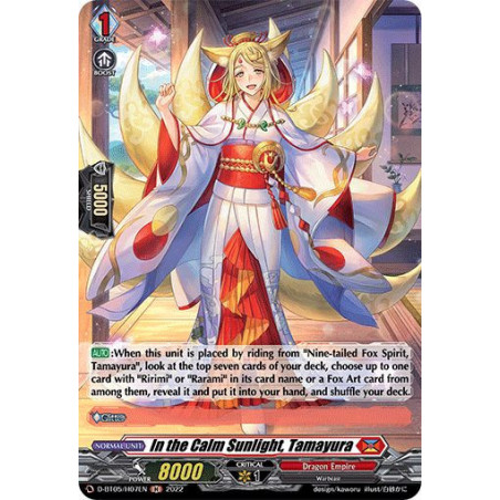 Vanguard_TCG_card_D-BT05_H07EN_H_In_the_Calm_Sunlight_Tamayura_Triumphant_Return_of_the_Brave_Heroes