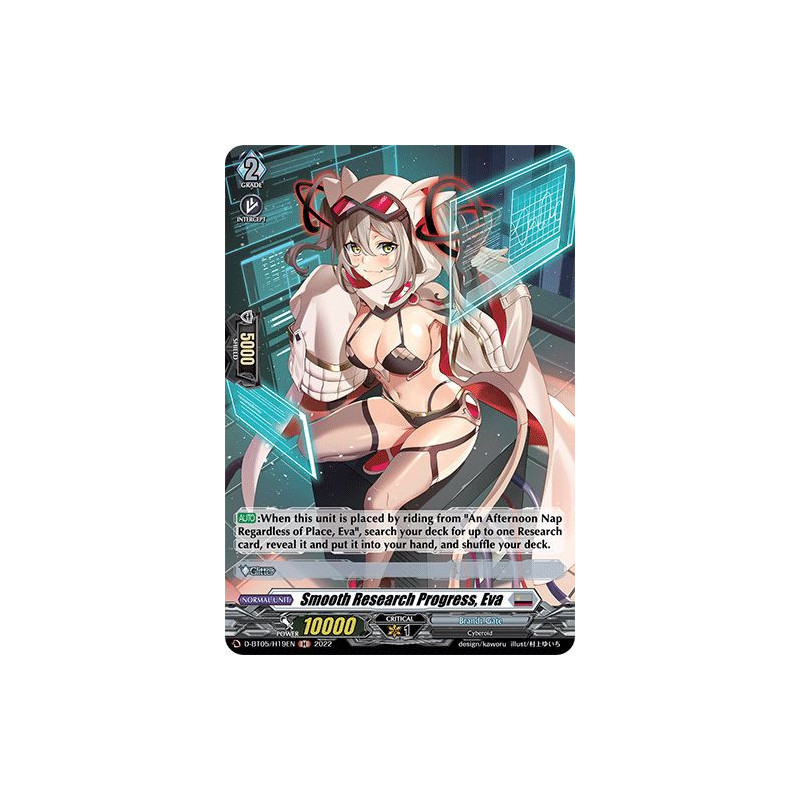 Vanguard_TCG_card_D-BT05_H19EN_H_Smooth_Research_Progress_Eva_Triumphant_Return_of_the_Brave_Heroes