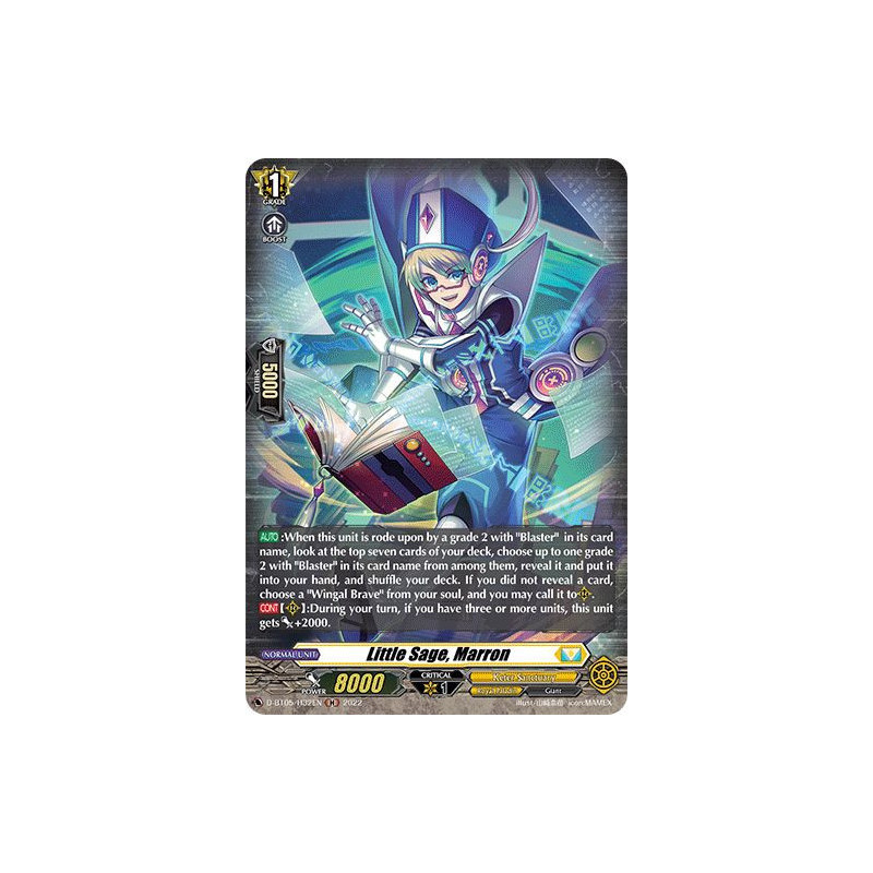 Vanguard_TCG_card_D-BT05_H32EN_H_Little_Sage_Marron_Triumphant_Return_of_the_Brave_Heroes