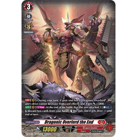 Vanguard_TCG_card_D-BT05_SP01EN_SP_Dragonic_Overlord_the_End_Triumphant_Return_of_the_Brave_Heroes