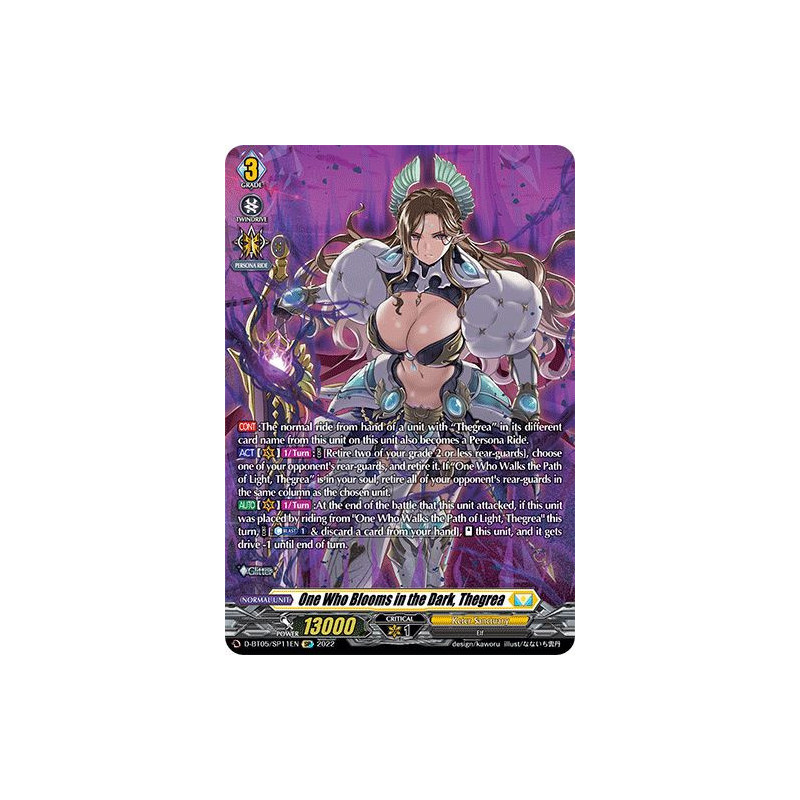 Vanguard_TCG_card_D-BT05_SP11EN_SP_One_Who_Blooms_in_the_Dark_Thegrea_Triumphant_Return_of_the_Brave_Heroes