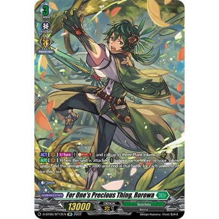 Vanguard_TCG_card_D-BT05_SP12EN_SP_For_One_s_Precious_Thing_Rorowa_Triumphant_Return_of_the_Brave_Heroes