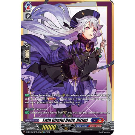Vanguard_TCG_card_D-BT05_SP14EN_SP_Twin_Direful_Dolls_Ririmi_Triumphant_Return_of_the_Brave_Heroes