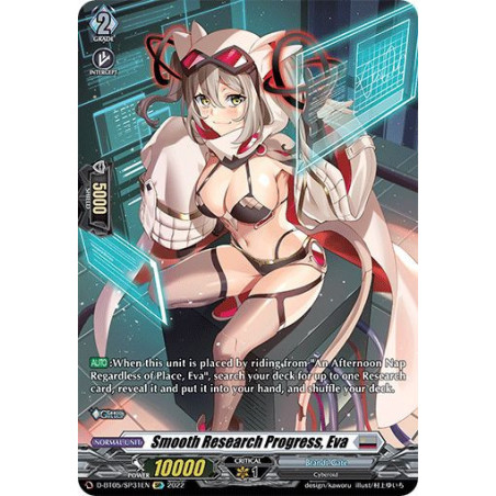Vanguard_TCG_card_D-BT05_SP31EN_SP_Smooth_Research_Progress_Eva_Triumphant_Return_of_the_Brave_Heroes