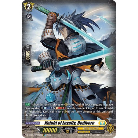 Vanguard_TCG_card_D-BT05_SP38EN_SP_Knight_of_Loyalty_Bedivere_Triumphant_Return_of_the_Brave_Heroes