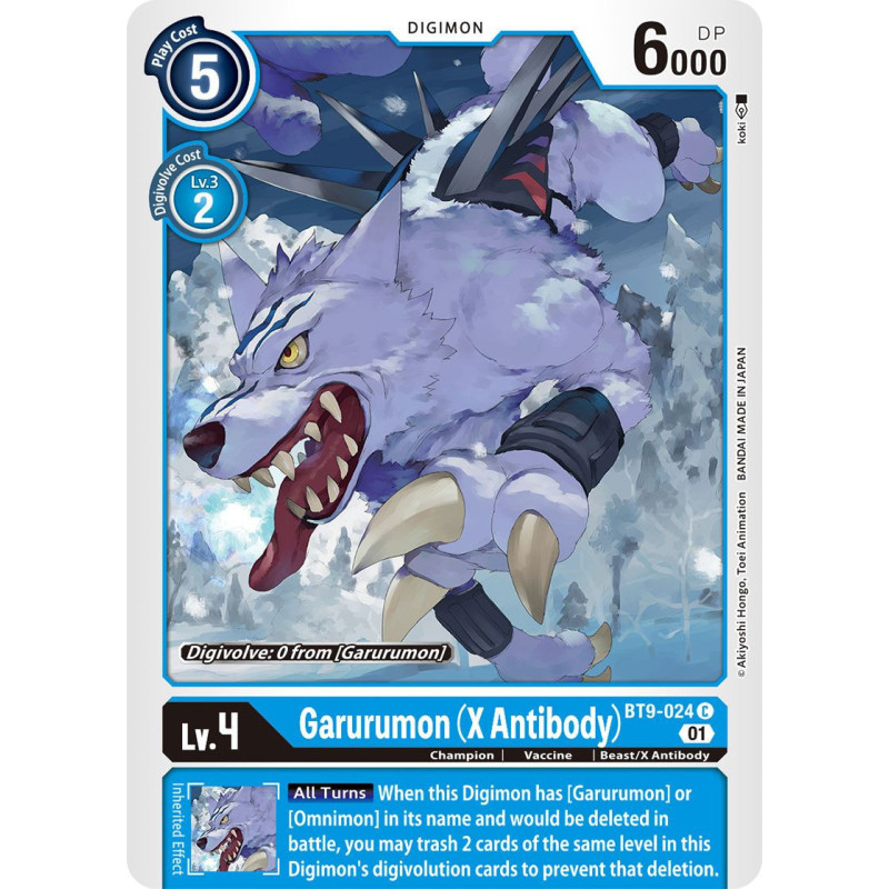Digimon_TCG_BT9-024_Garurumon_(X_Antibody)_Common_X_Record_Card_Game