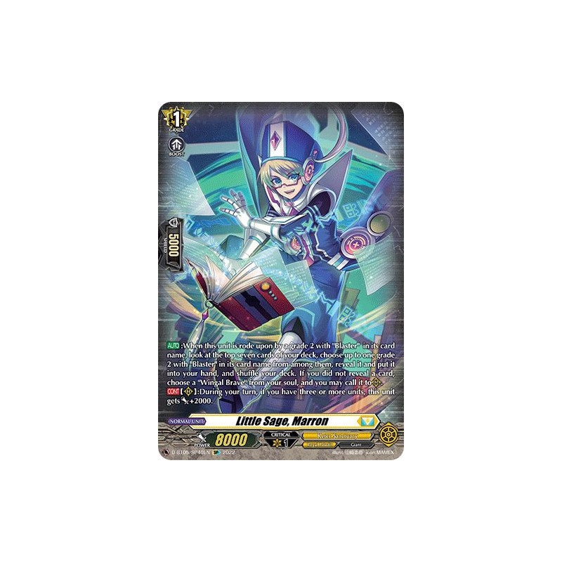 Vanguard_TCG_card_D-BT05_SP40EN_SP_Little_Sage_Marron_Triumphant_Return_of_the_Brave_Heroes