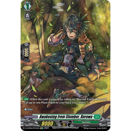 Vanguard_TCG_card_D-BT05_SP44EN_SP_Awakening_from_Slumber_Rorowa_Triumphant_Return_of_the_Brave_Heroes