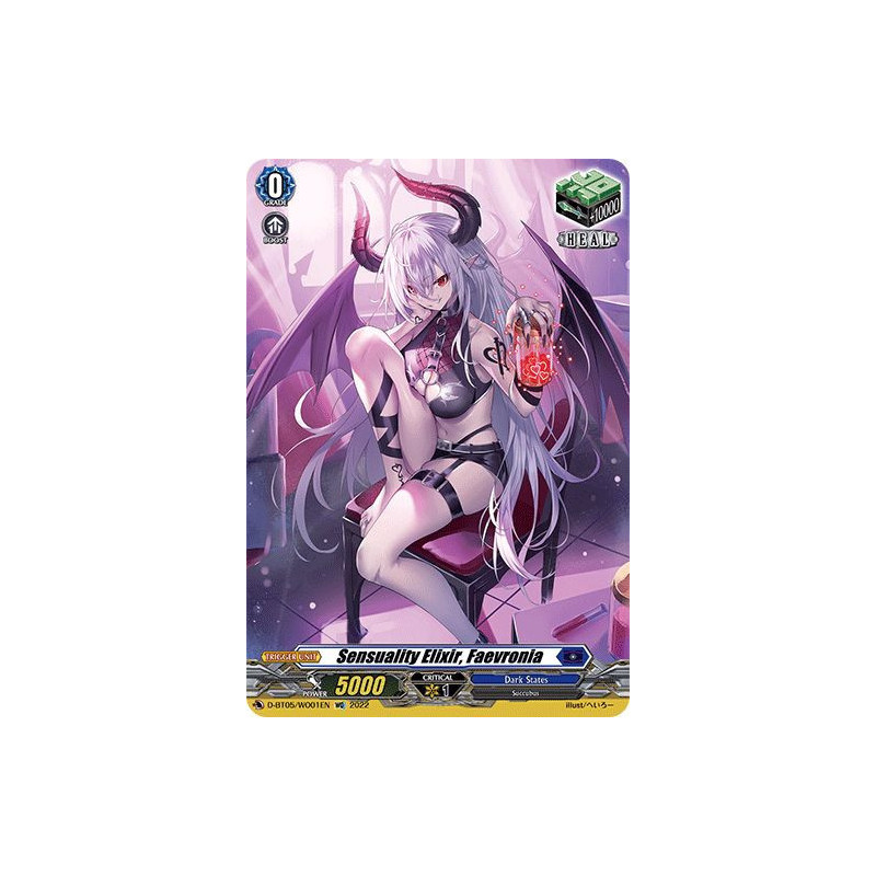 Vanguard_TCG_card_D-BT05_WO01EN_WO_Sensuality_Elixir_Faevronia_Triumphant_Return_of_the_Brave_Heroes