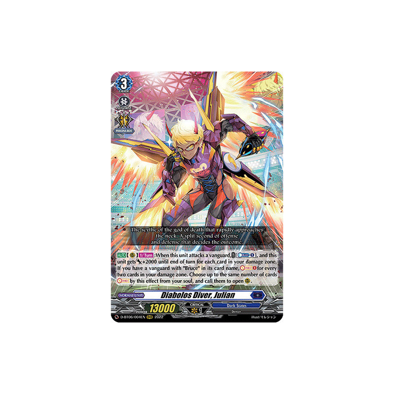 Vanguard_TCG_card_D-BT06_004EN_RRR_Diabolos_Diver_Julian_Blazing_Dragon_Reborn