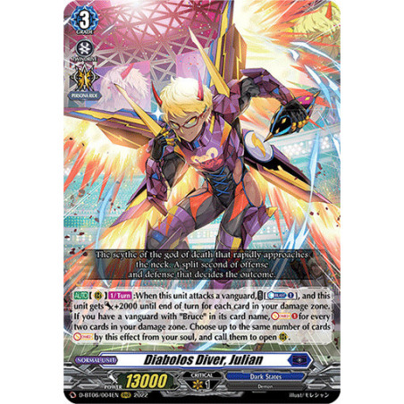 Vanguard_TCG_card_D-BT06_004EN_RRR_Diabolos_Diver_Julian_Blazing_Dragon_Reborn