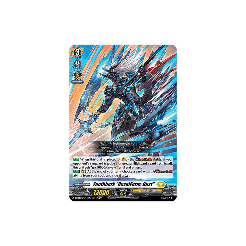 Vanguard_TCG_card_D-BT06_011EN_RRR_Youthberk_RevolForm_Gust_Blazing_Dragon_Reborn