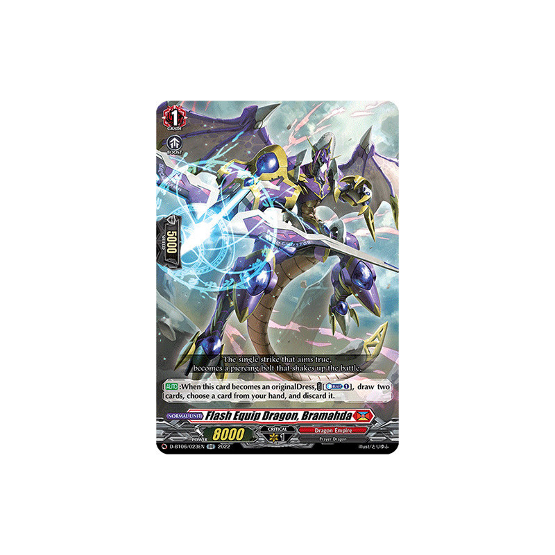 Vanguard_TCG_card_D-BT06_023EN_RR_Flash_Equip_Dragon_Bramahda_Blazing_Dragon_Reborn