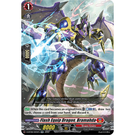 Vanguard_TCG_card_D-BT06_023EN_RR_Flash_Equip_Dragon_Bramahda_Blazing_Dragon_Reborn